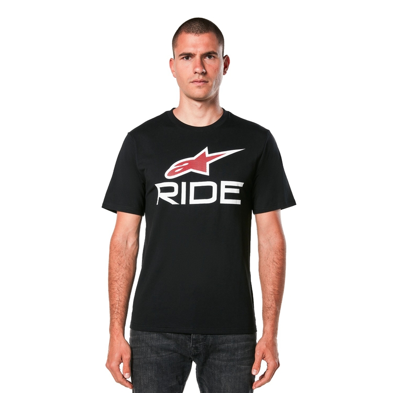 Tričko Alpinestars Ride 4.0 CSF čierno-bielo-červené