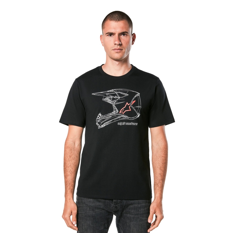 Tričko Alpinestars MX Helmet CSF čierne