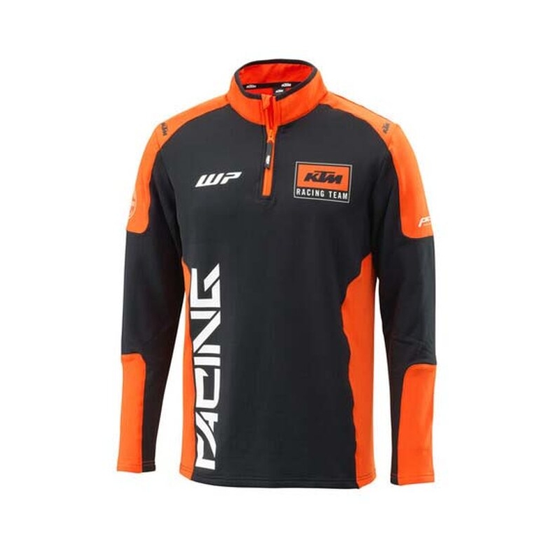 Mikina KTM Team Halfzip čierno-oranžová