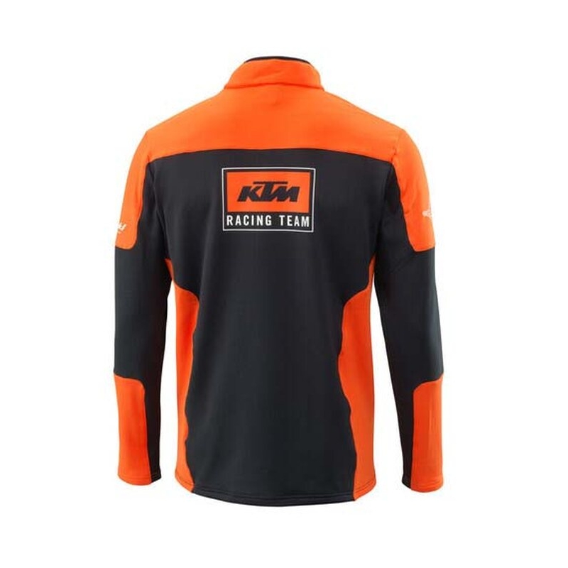 Mikina KTM Team Halfzip čierno-oranžová