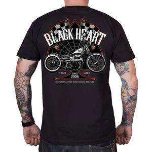 Tričko Black Heart Chopper Race černé