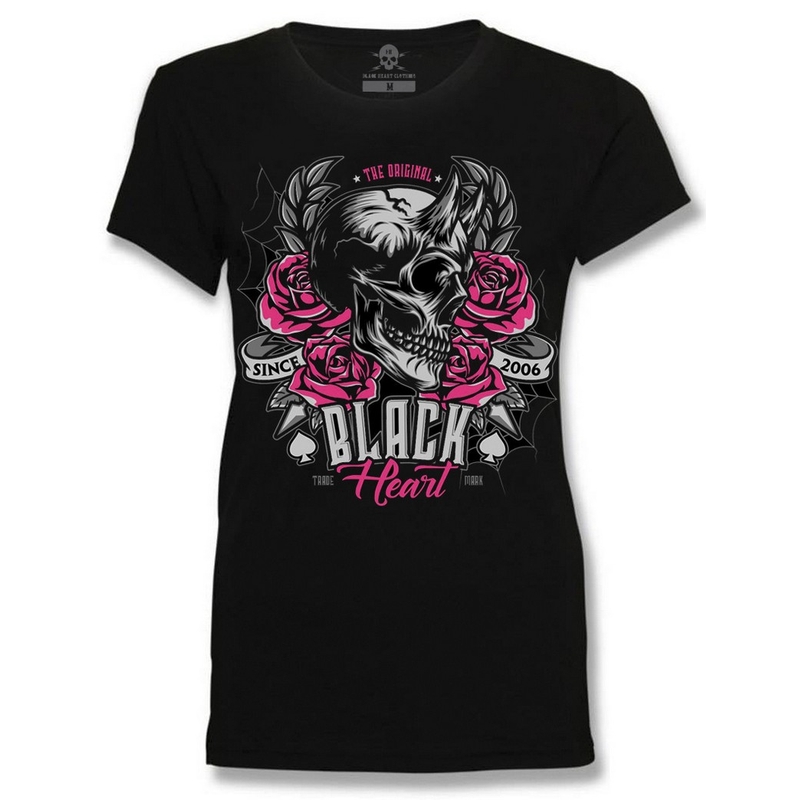 Dámské triko Black Heart Devil Rose