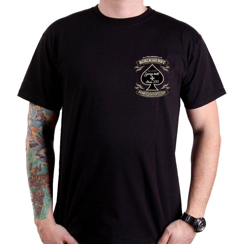 Pánské triko Black Heart Jawa Bobber
