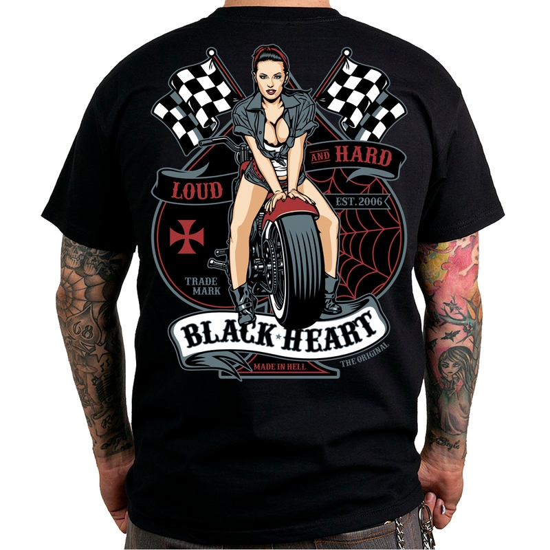 Pánské triko Black Heart Loud and Hard