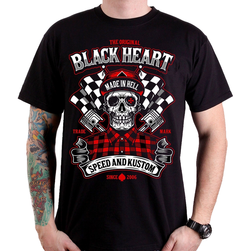 Pánske tričko Black Heart Speed and Kustom výpredaj