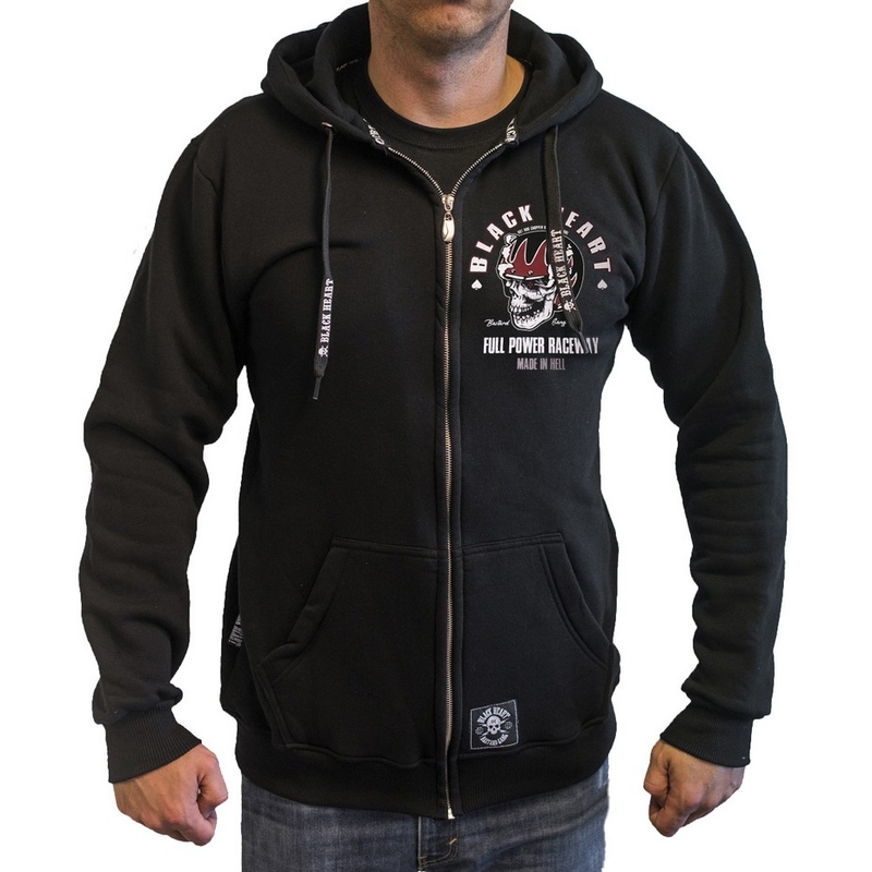 Mikina Black Heart Full Power Zip výpredaj