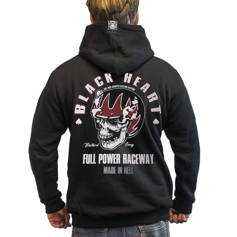 Mikina Black Heart Full Power Zip výpredaj