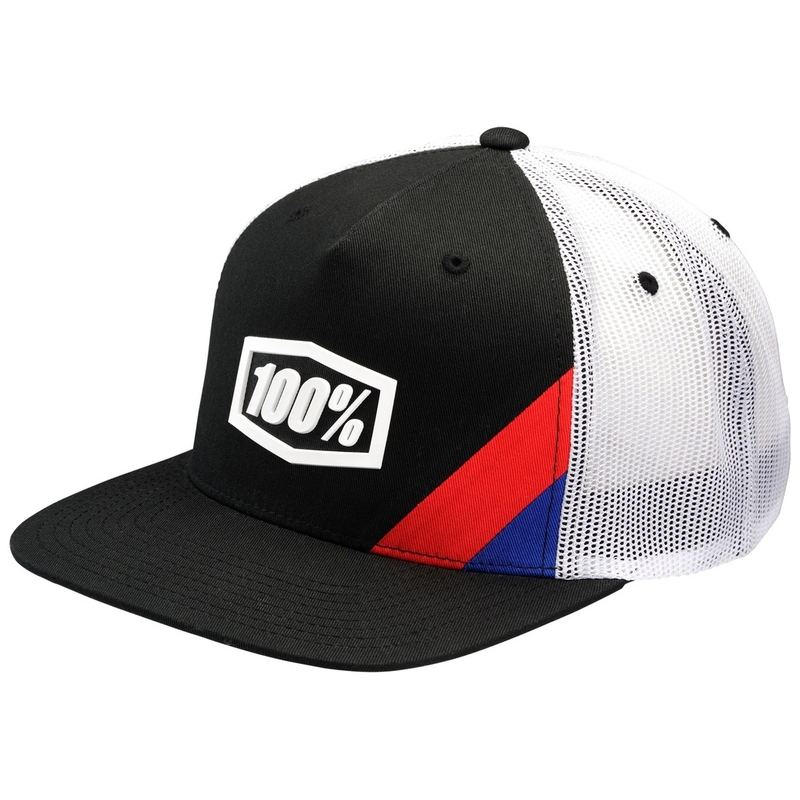 Šiltovka 100% Cornerstone Trucker čierno-biela