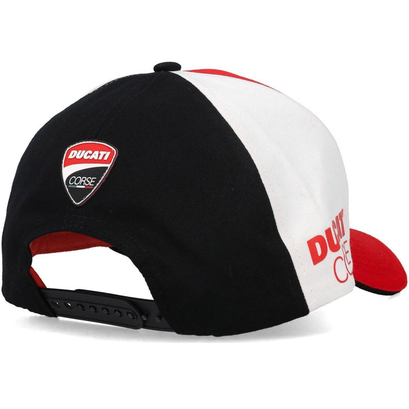 Šiltovka Ducati Snapback červeno-bielo-čierna