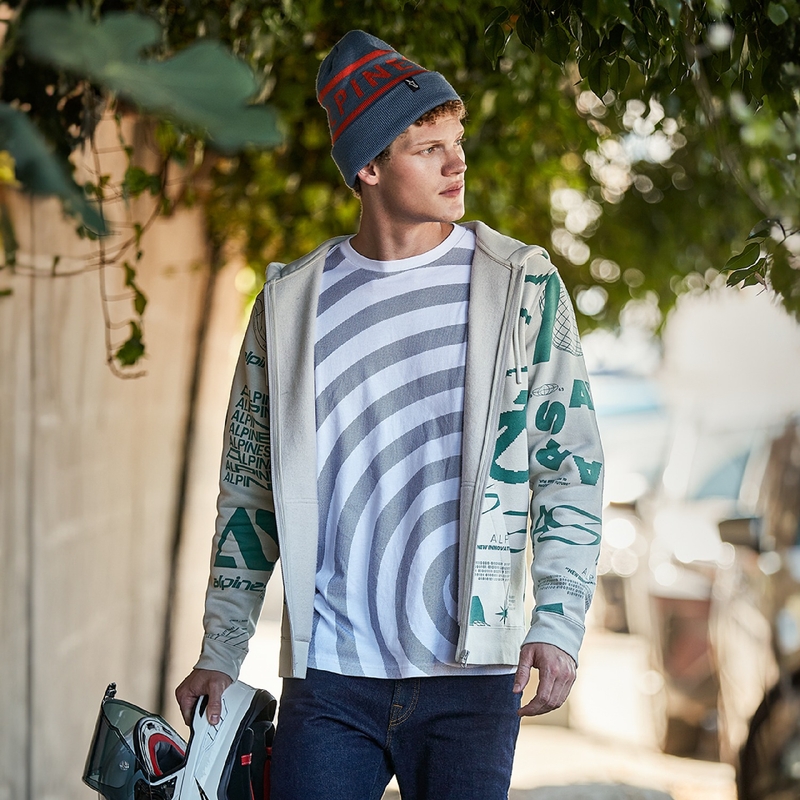 Čepice Alpinestars Wordy Cuff Beanie modro-červená