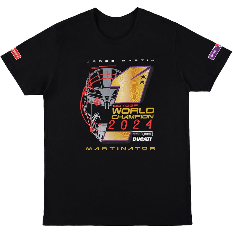 Tričko Ducatti Jorge Martin World Champ 2024 čierne