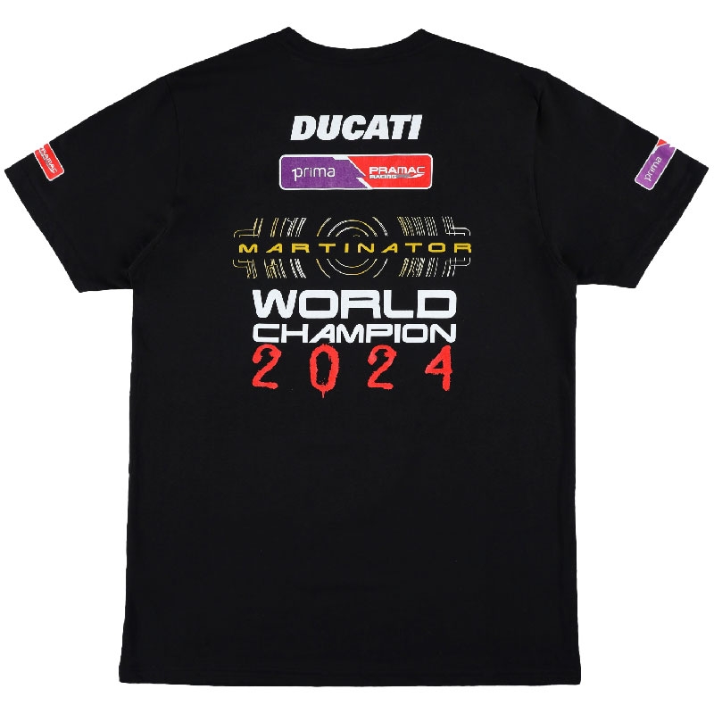 Tričko Ducatti Jorge Martin World Champ 2024 čierne