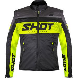 Softshellová bunda Shot Softshell Lite čierno-fluo žltá