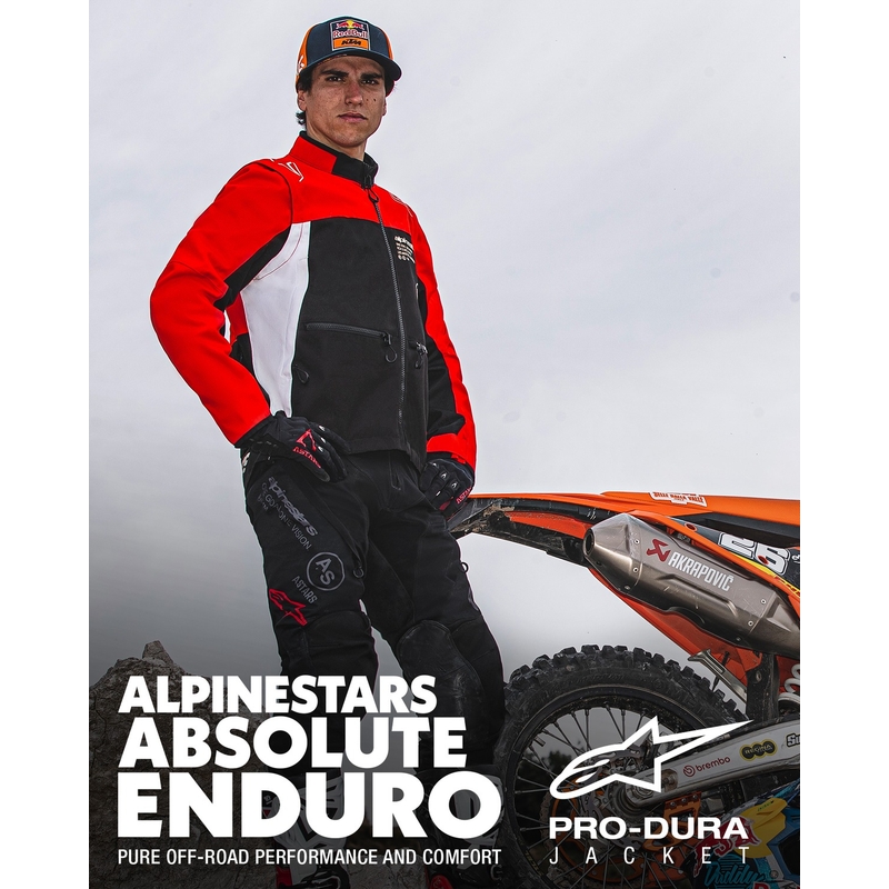 Bunda Alpinestars PRO-Dura černo-červeno-bílá