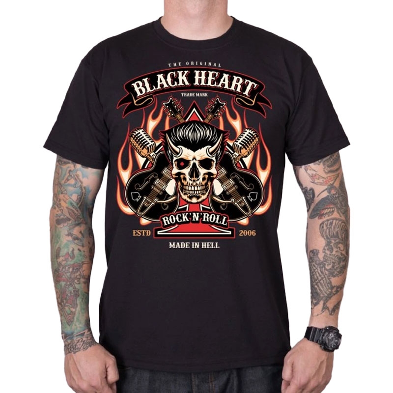 Tričko Black Heart HillBilly Boy čierne