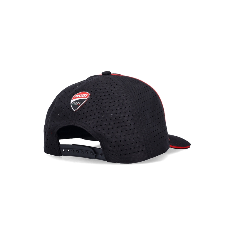Šiltovka Ducati Laser Performance Midvisor Cap čiermo-červená