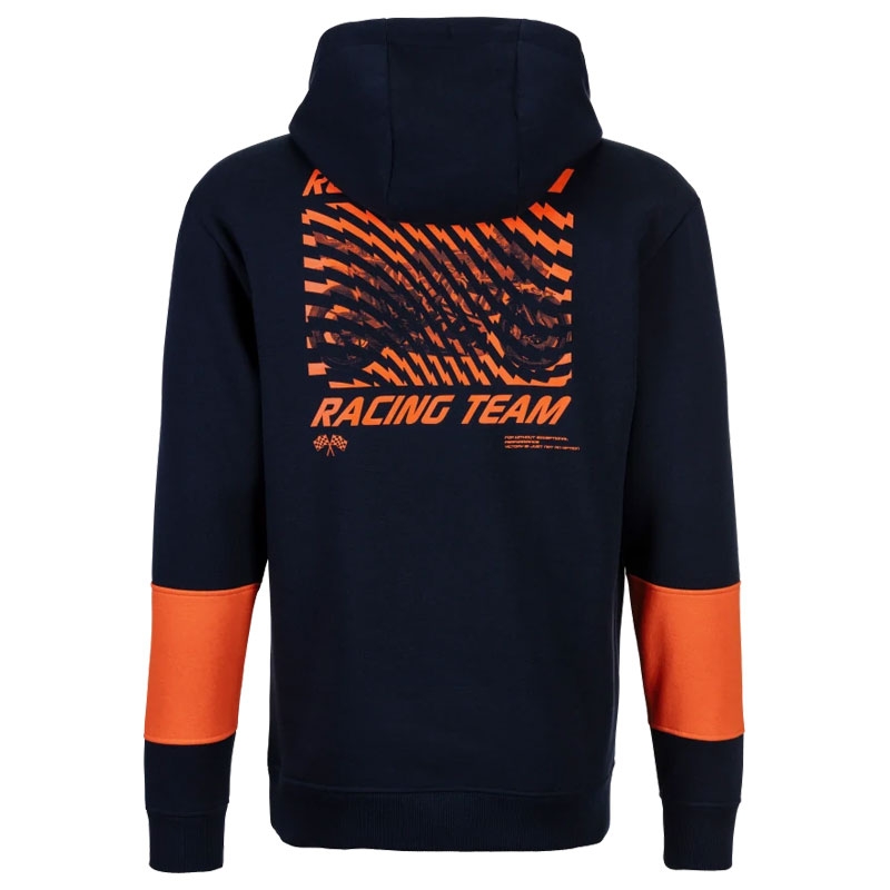 Mikina KTM Grid Hoodie modro-oranžová