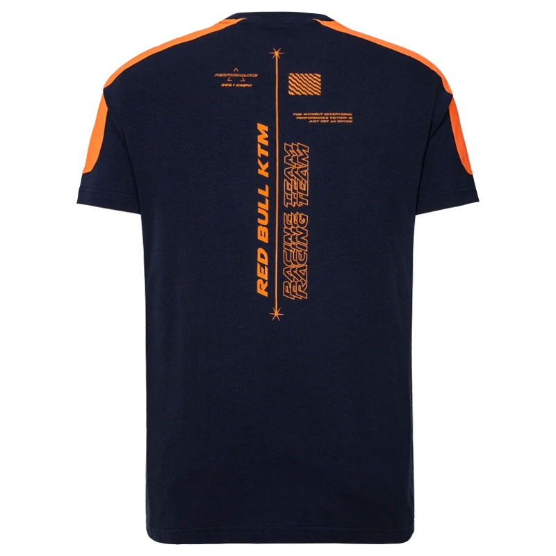 Tričko KTM Grid modro-oranžové