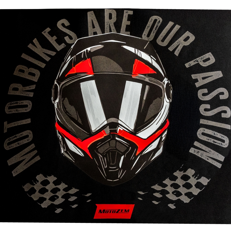Tričko Motozem Motorbikes are our passion čierne