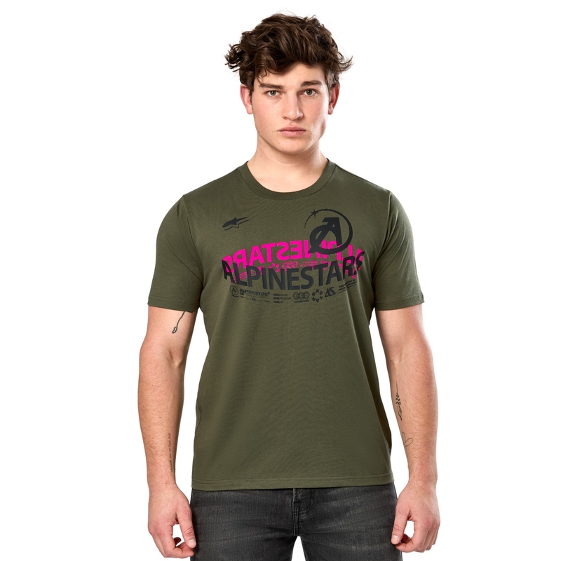 Tričko Alpinestars Semicircle CSF zelené