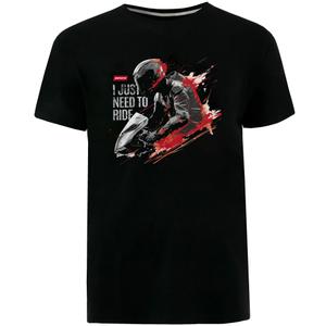 Tričko Motozem I just need to ride čierne