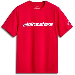 Triko Alpinestars Linear Wordmark 2.0 CSF červeno-bílé