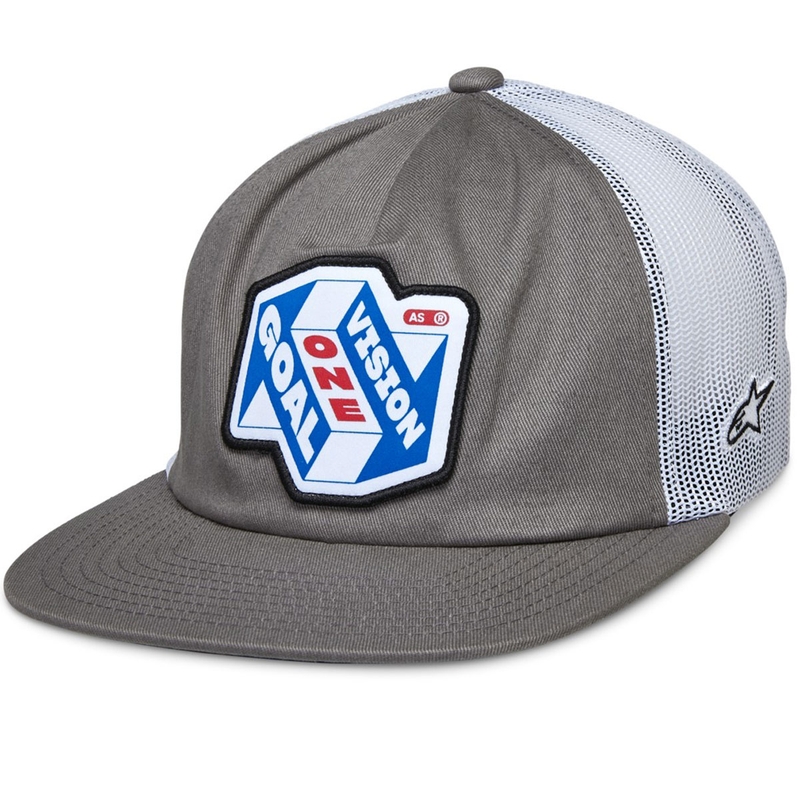 Šiltovka Alpinestars That Way Trucker sivo-biela