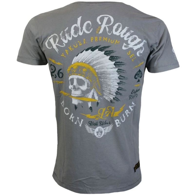 Tričko Yakuza Premium Rude and Rough - Los Angeles šedé