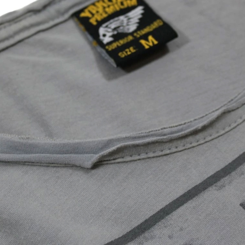 Tričko Yakuza Premium Rude a Rough Born to Burn - Los Angeles šedé