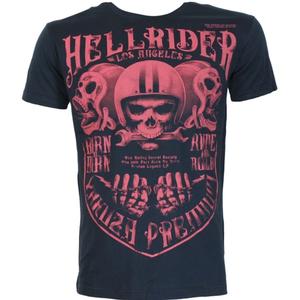 Tričko Yakuza Premium Hell Rider - Born to Burn tmavě modré