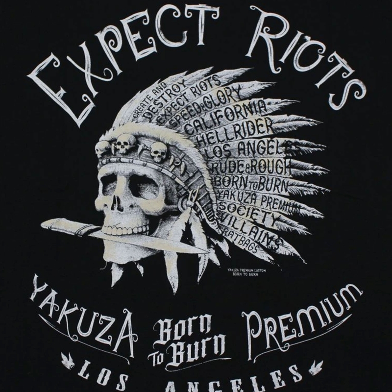 Tričko Yakuza Premium Expect Riots - Los Angeles čierne