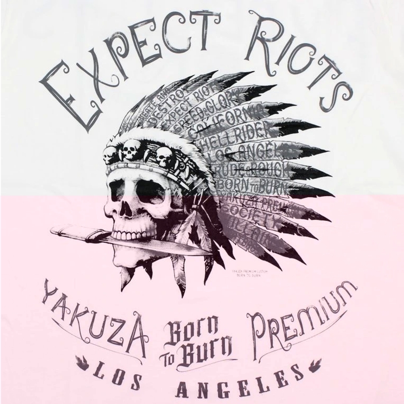 Tričko Yakuza Premium Expect Riots - Los Angeles biele