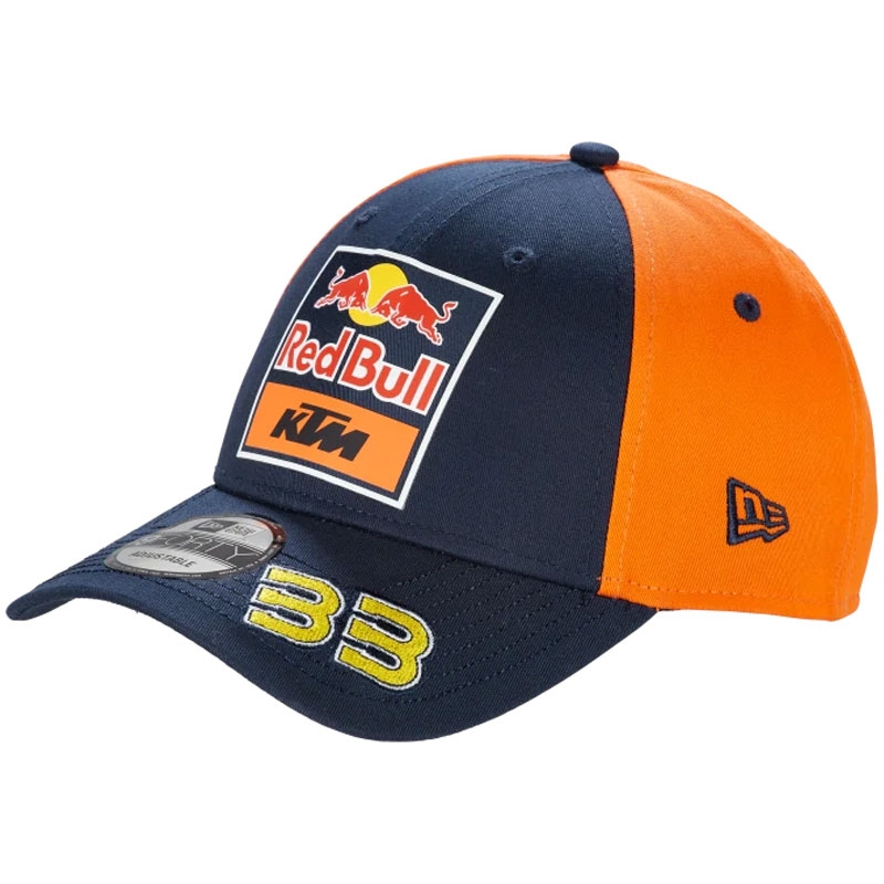 Tímová šiltovka KTM Red Bull Racing - Brad Binder tmavo modro-oranžová