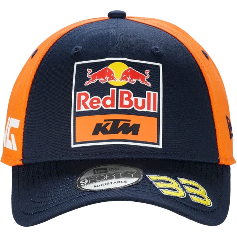 Tímová šiltovka KTM Red Bull Racing - Brad Binder tmavo modro-oranžová