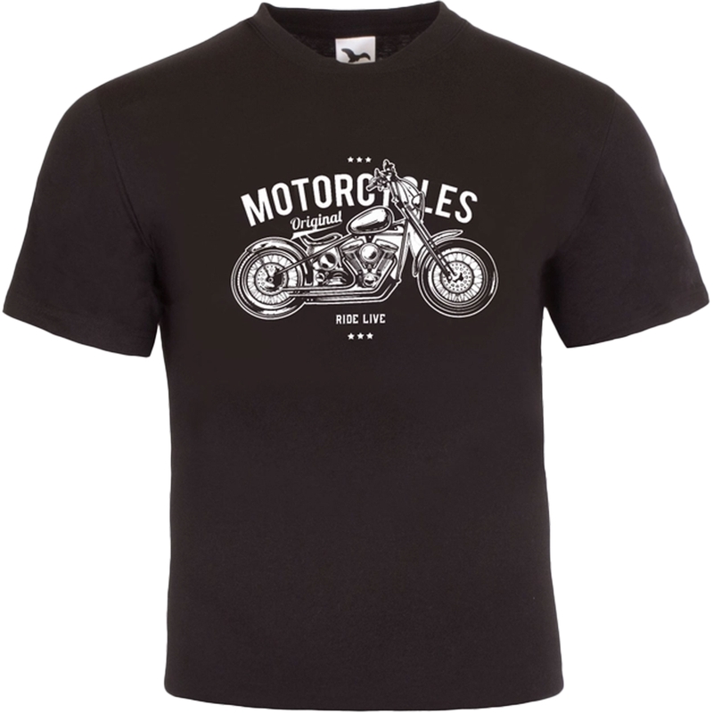 Triko RSA Motorcycles Ride Live černé