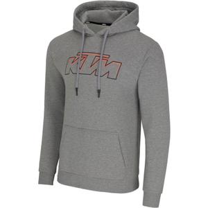 Mikina KTM Essential Hoodie svetlo šedá melange
