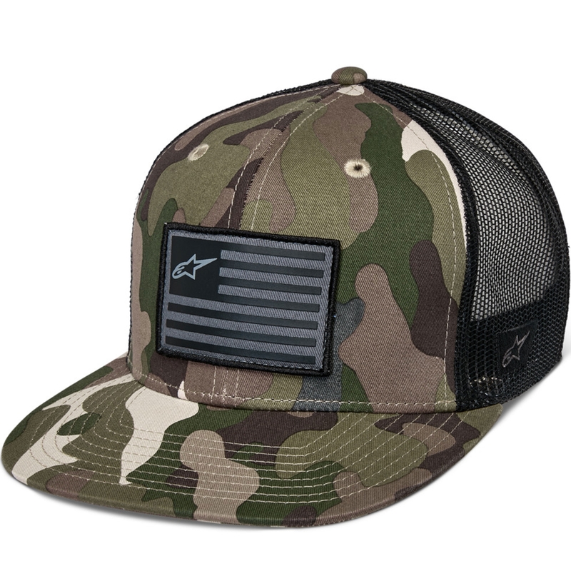 Šiltovka Alpinestars Flag Hat zelená camo-čierna
