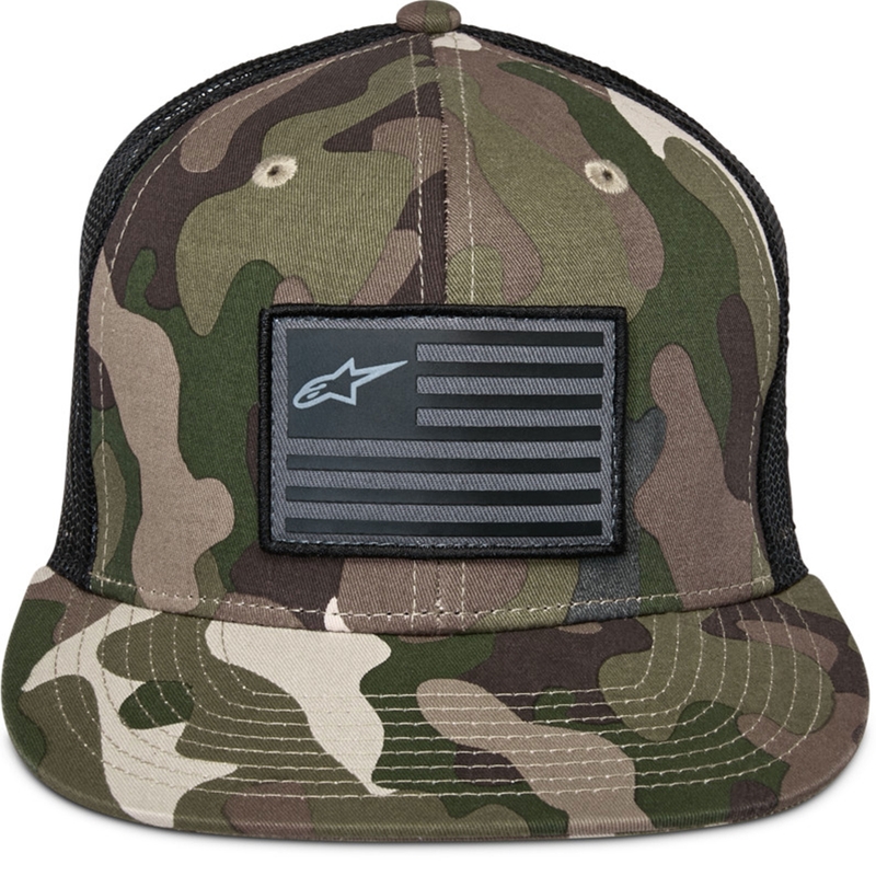Šiltovka Alpinestars Flag Hat zelená camo-čierna
