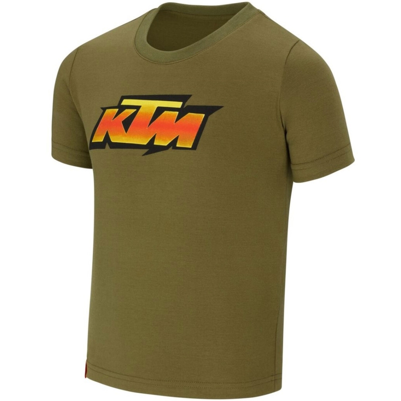 Dětské tričko KTM Kids Racing Tee khaki