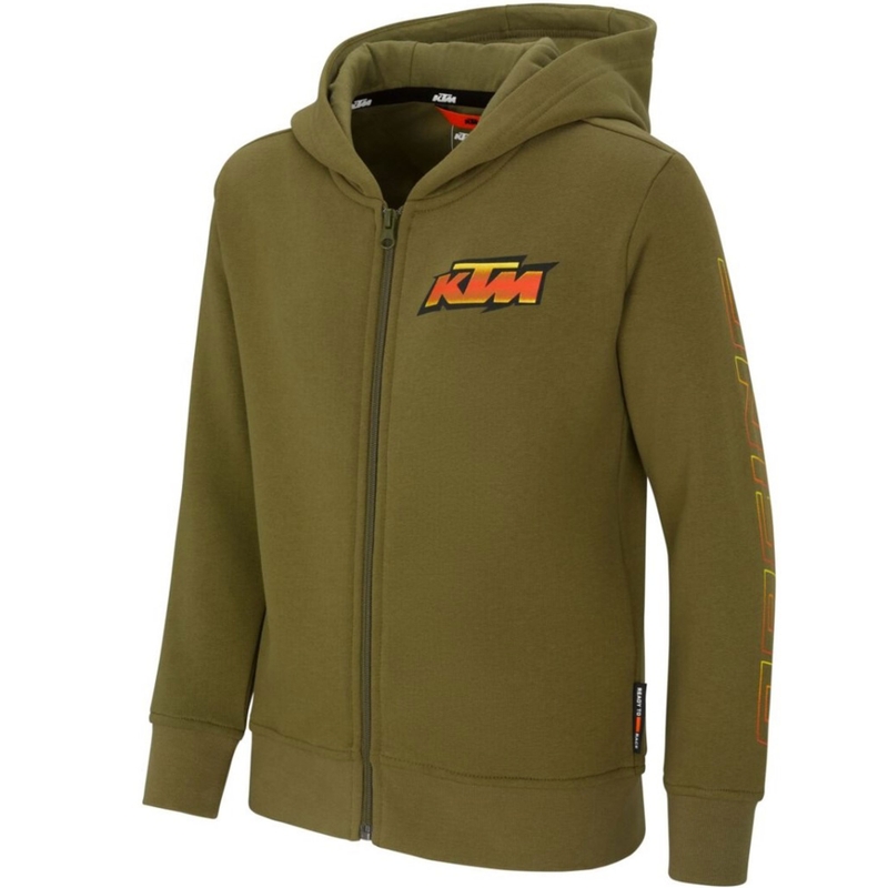 Dětská mikina KTM Kids Racing Hoodie khaki