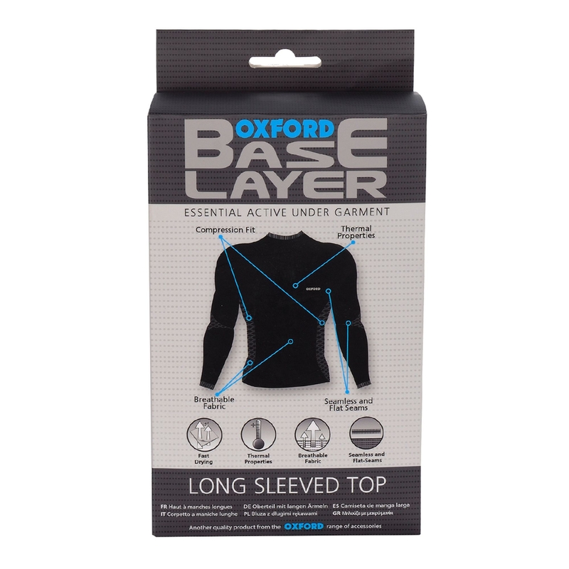 Termo tričko s dlhým rukávom Oxford Base Layer čierne výpredaj