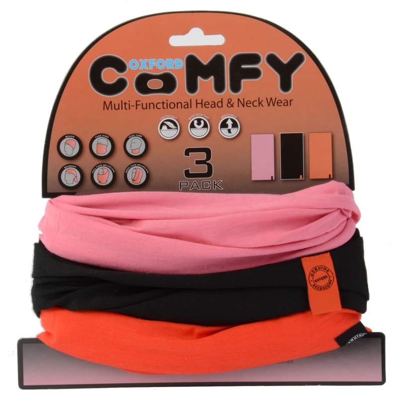 Šátky Oxford Comfy jednobarevné - růžový, černý, červený