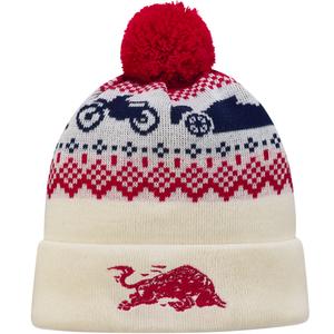 Čiapka Red Bull XMAS Beanie bielo-červená