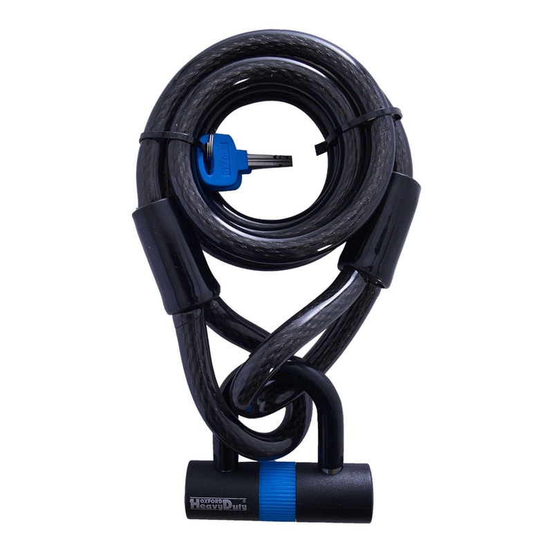 Zámok Oxford Loop Lock15 s U profilovým zámkom Shackle Mini tmavý