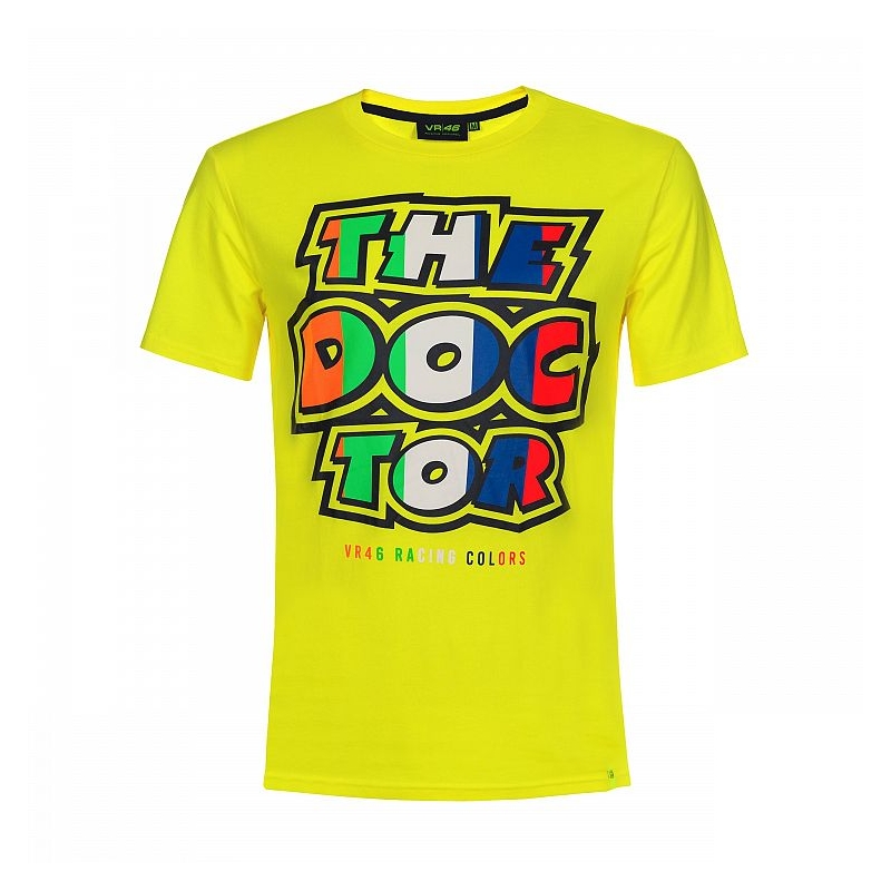 Tričko VR46 Valentino Rossi THE DOCTOR žlté