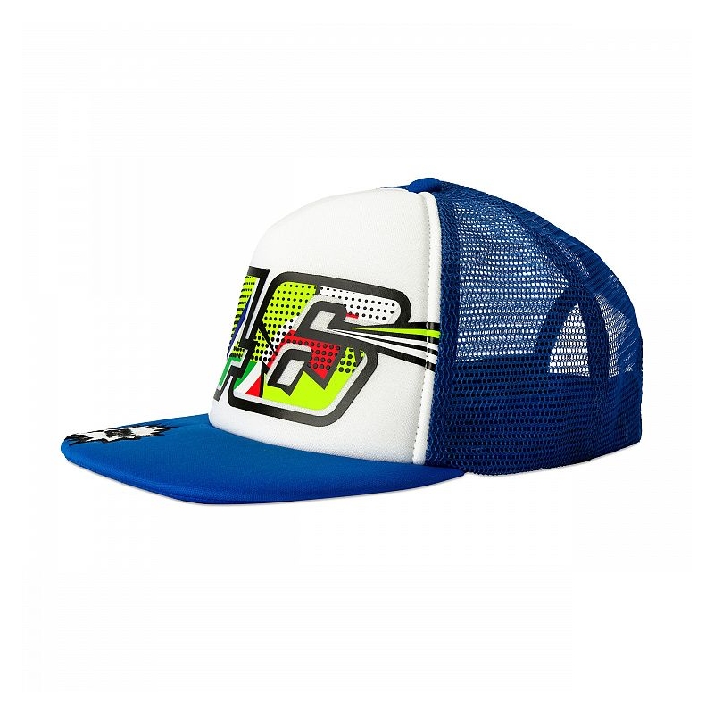Dětská kšiltovka VR46 Valentino Rossi POP ART bílo-modrá