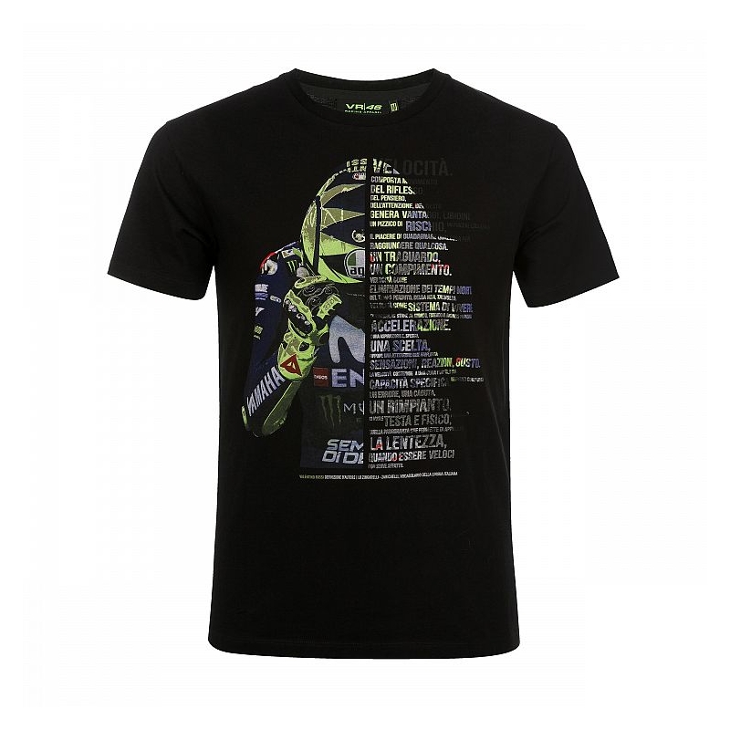 Tričko VR46 Valentino Rossi VELOCIT čierne