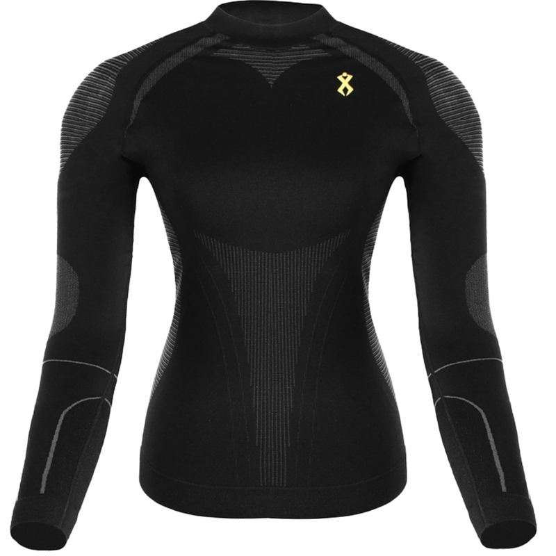 Dámske funkčné tričko Rilax Mia čierne - dlhý rukáv