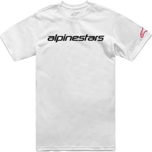 Tričko Alpinestars Linear Wordmark 2.0 CSF bílo-červeno-černé