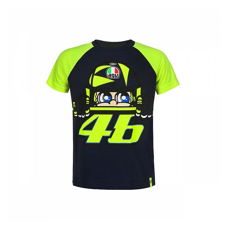 Detské tričko VR46 Valentino Rossi CUPOLINO žlto/modré